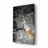 Abstract Depth Glass Wall Art.